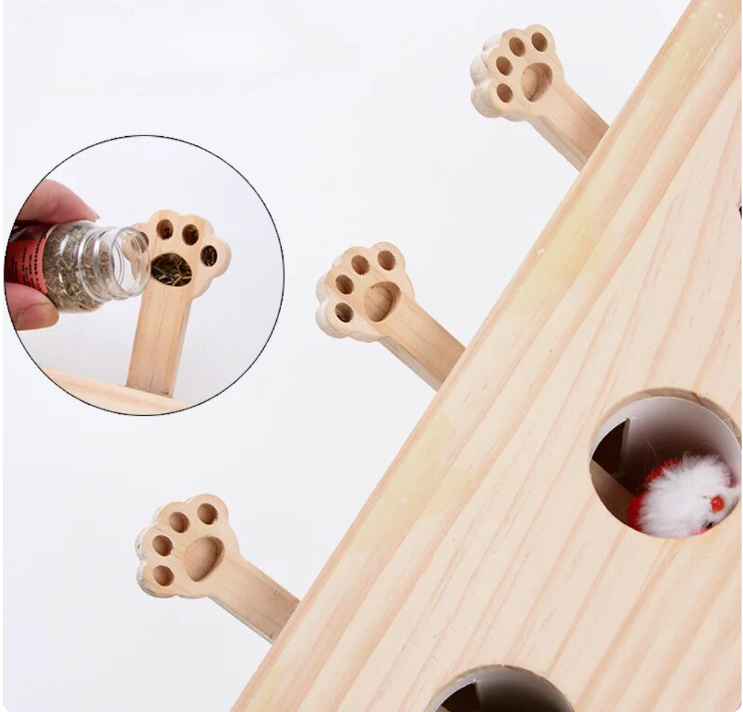 Cat Interactive Wooden Toys Whack - FREE SHIPPING