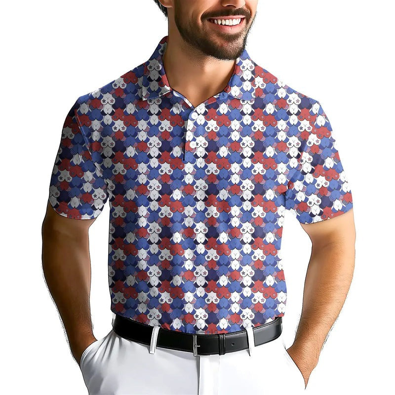 American Tatas- Funny Golf Polo Shirt For Men
