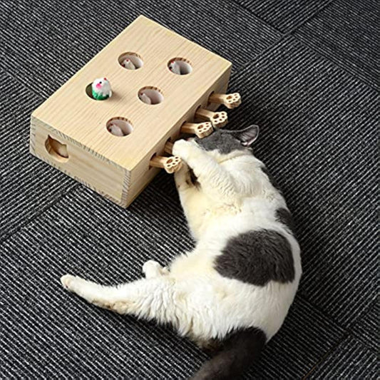 Cat Interactive Wooden Toys Whack - FREE SHIPPING