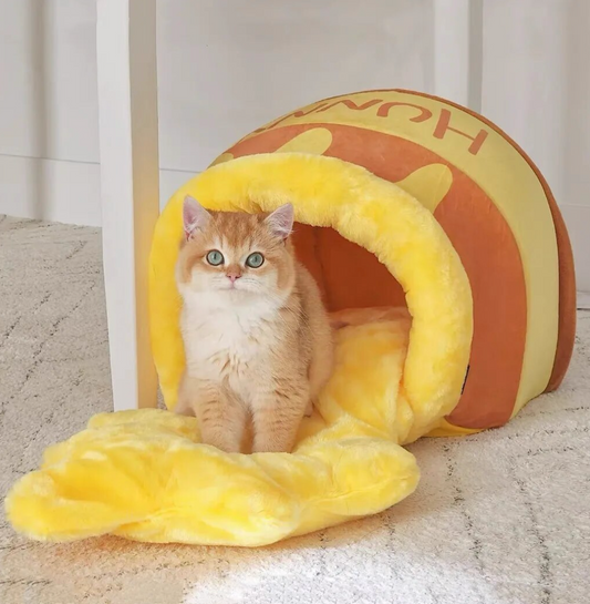 Honey Jar Cat Bed - FREE SHIPPING