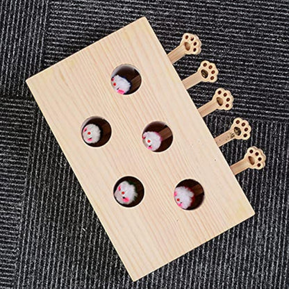 Cat Interactive Wooden Toys Whack - FREE SHIPPING