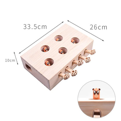 Cat Interactive Wooden Toys Whack - FREE SHIPPING