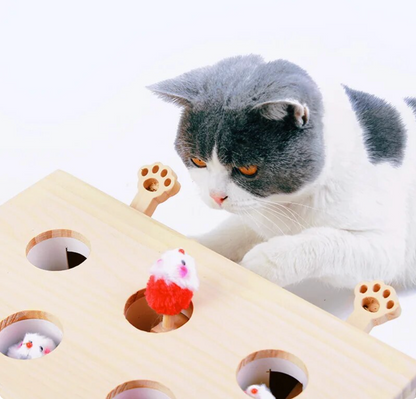 Cat Interactive Wooden Toys Whack - FREE SHIPPING