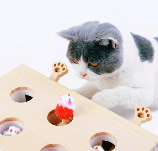 Cat Interactive Wooden Toys Whack - FREE SHIPPING