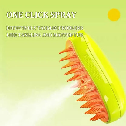Cat Steam Brush Steamy Dog Brush 3 in 1 Electric Spray - FREE SHIPPING
