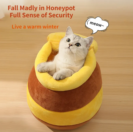 Honey Jar Cat Bed - FREE SHIPPING