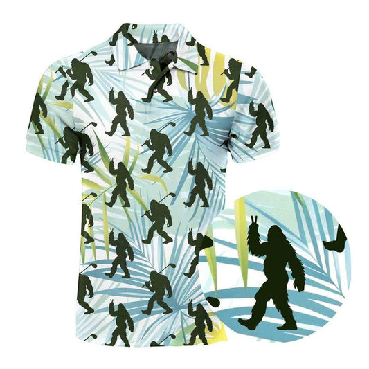 Bigfoot Sasquatch  Golf Polo Shirt