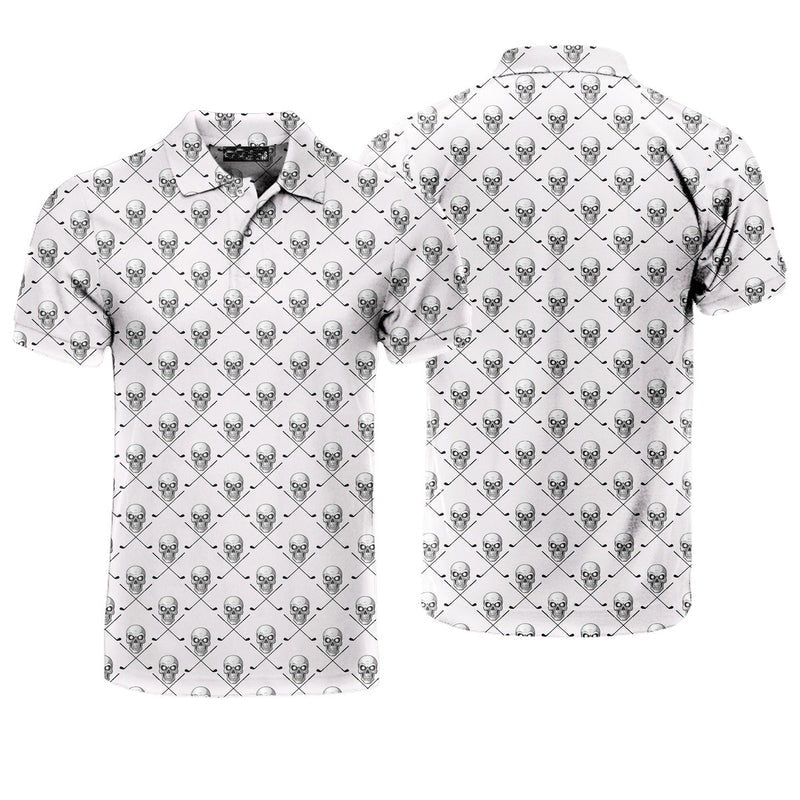 Skull Golf - Funny Golf Polo Shirt
