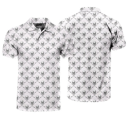 Skull Golf - Funny Golf Polo Shirt