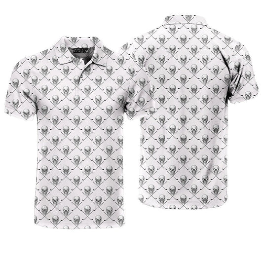 Skull Golf - Funny Golf Polo Shirt