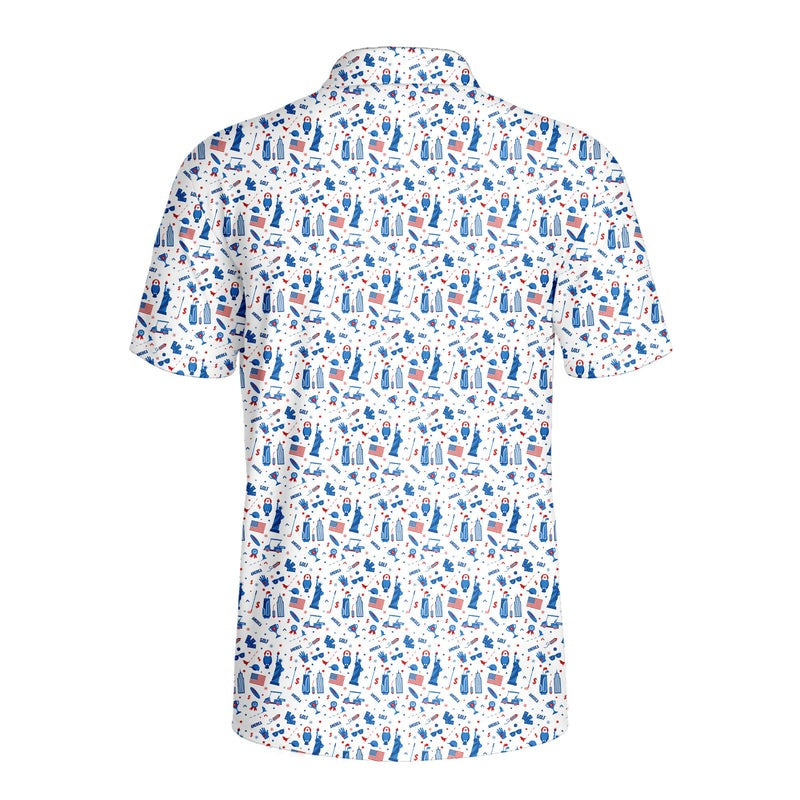 America Golf - Funny Golf Polo Shirt