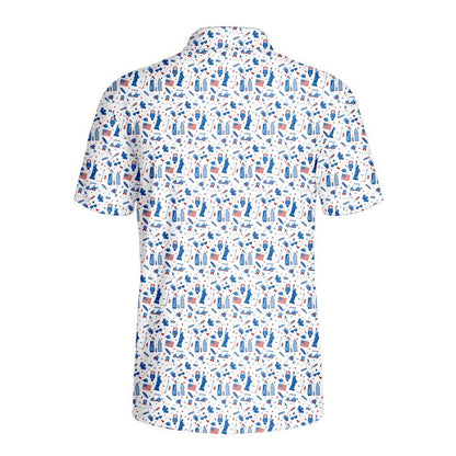 America Golf - Funny Golf Polo Shirt