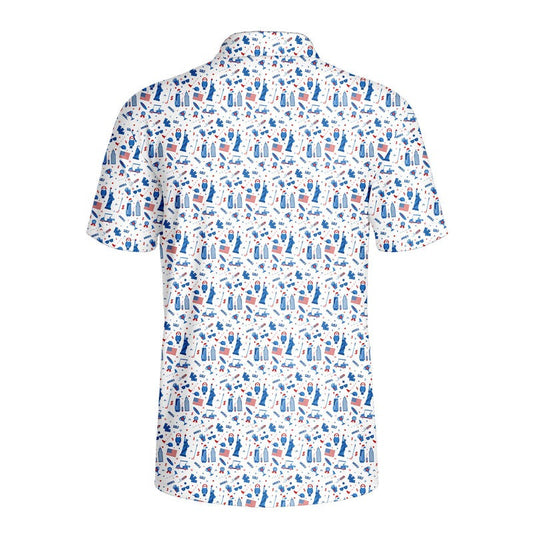 America Golf - Funny Golf Polo Shirt