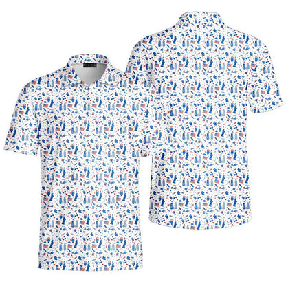 America Golf - Funny Golf Polo Shirt