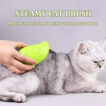 Cat Steam Brush Steamy Dog Brush 3 in 1 Electric Spray - FREE SHIPPING